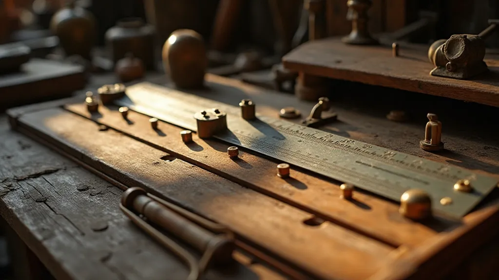 Fully restored vintage slide rule