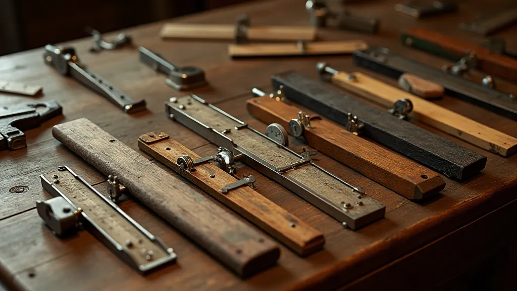 Collection of vintage slide rules