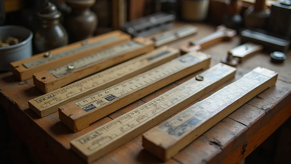 Collection of vintage slide rules