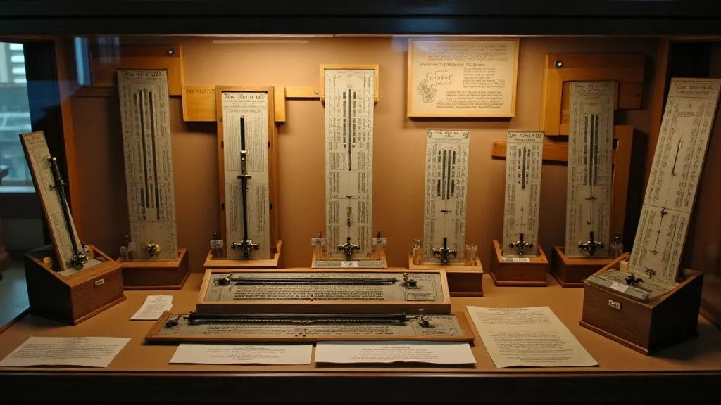 Vintage slide rule display case